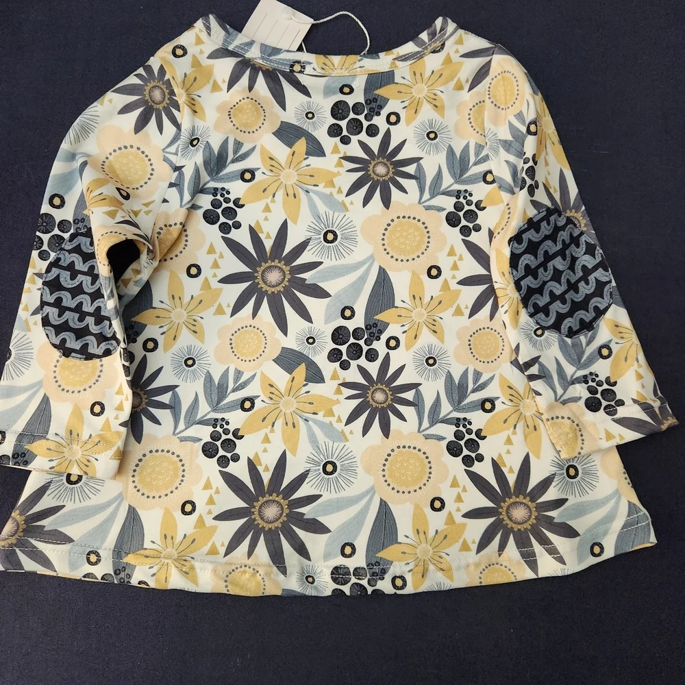 Pete & Lucy Floral & Wave Patterned Matching Set, Size 6-12m, NWT